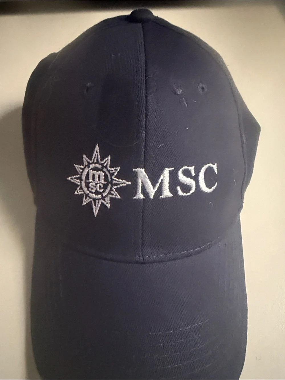 MSC Embroidered Men's Baseball Cap - Navy